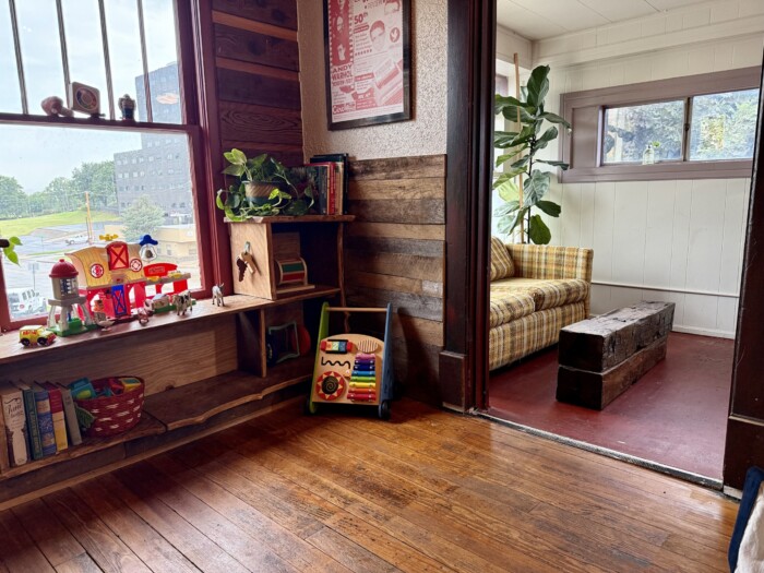 indoor play area at ponycoffee
